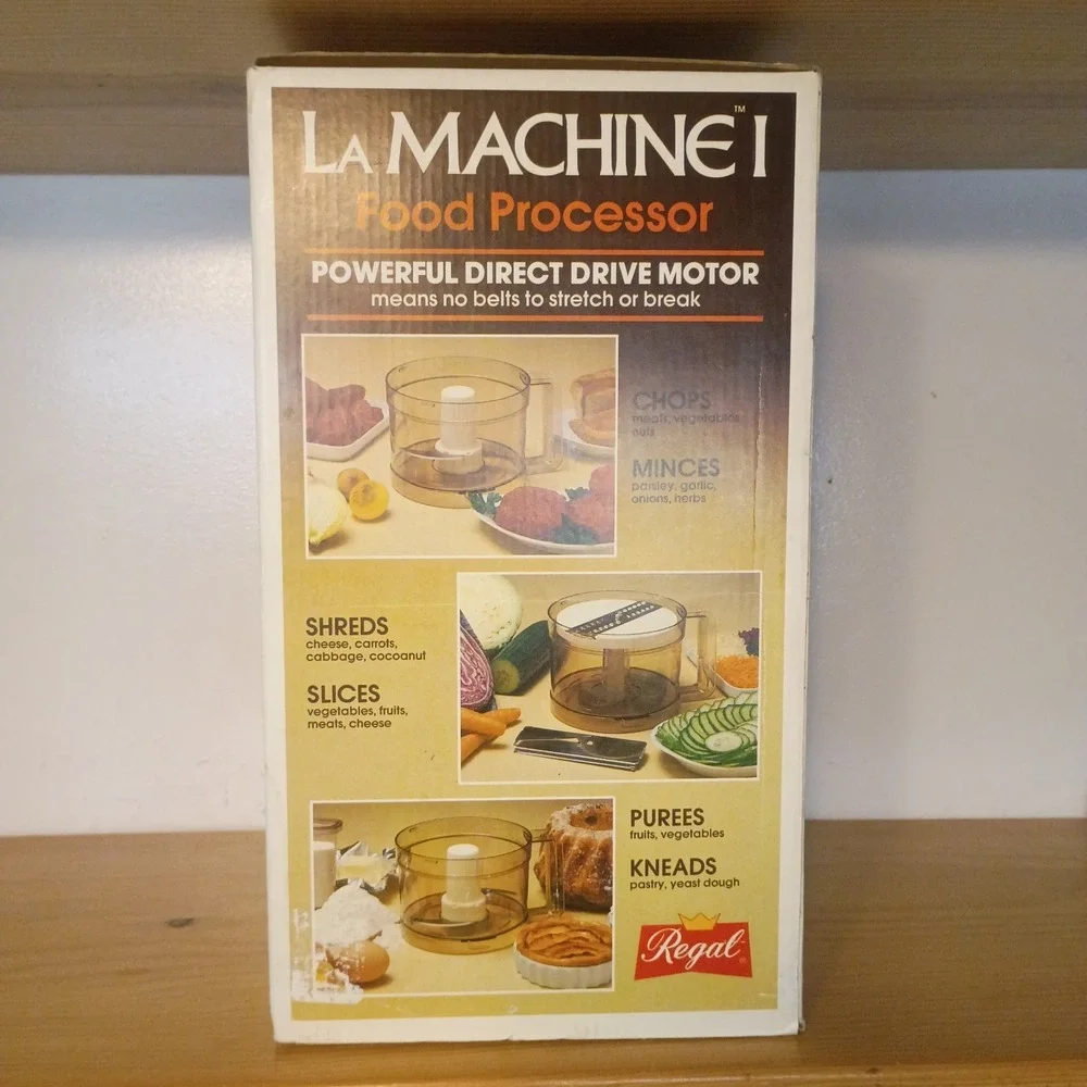 Vintage Regal La Machine 1 Food Processor‎ NEW Open Box V813